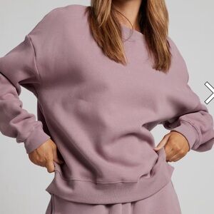 SKIMS Mauve Crew Neck Sweatshirt